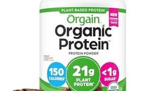 Orgain Organic Vegan Protein Powder, Creamy Chocolate Fudge...