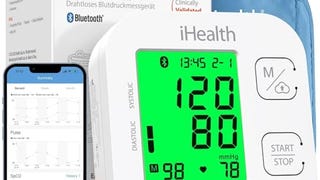 iHealth Track Smart Upper Arm Blood Pressure Monitor with...