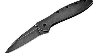 Kershaw Leek, BlackWash Pocket Knife (1660BLKW); 3 Sandvik...