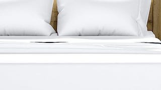 TEXAS LINEN CO. 100% Egyptian Cotton Queen White Sheet...