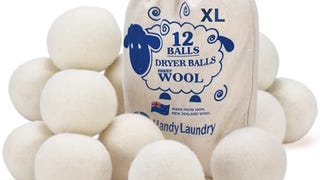 Handy Laundry Wool Dryer Balls - Natural Fabric Softener,...