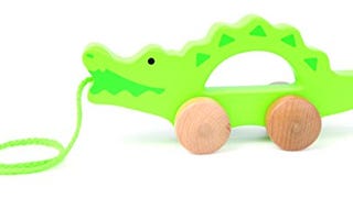 Hape Wooden Toddler Push and Pull Walking Toy,...