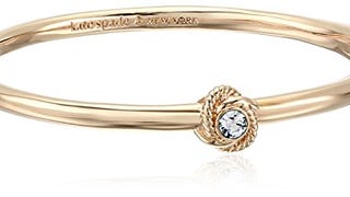 kate spade new york Knot Clear/Gold Bangle Bracelet