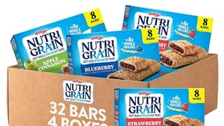 Nutri-Grain Soft Baked Breakfast Bars, Made with Whole...