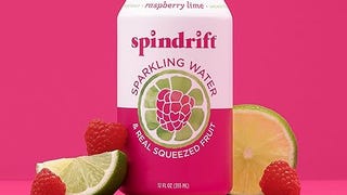 Spindrift Sparkling Water, Raspberry Lime Flavored, Made...