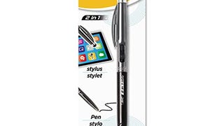 BIC BPSTP11SBK Tech 2 in 1 Stylus Pen, Silver