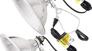 Simple Deluxe HIWKLTCLAMPLIGHTMX2 2-Pack Clamp Lamp Light...