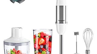 Immersion Hand Held Blender 500W, homgeek 5-in-1 Stick...