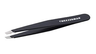 Tweezerman Stainless Steel Slant Tweezer - Eyebrow Tweezers...