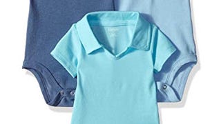 Hanes unisex baby Ultimate Flexy 3 Pack Short Sleeve Polo...