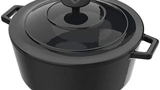 Vremi Enameled Cast Iron Dutch Oven Pot with Lid - 6 Quart...