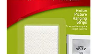 Command Foam 12 lb Picture Hanging Strips, Medium, 6-packages...
