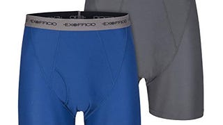 ExOfficio Men's Give-N-Go Boxer Brief 2 Pack, Granite/Admiral,...