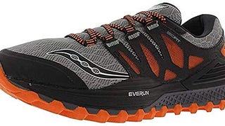 Saucony Men's Xodus Iso Trail Running Shoe, Grey/Orange/...