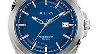 Bulova Men's Precisionist 3-Hand Calendar Stainless Steel...