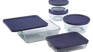 Pyrex Simply Store 10-Piece Glass Food Storage Set with...