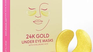 LA PURE 24k Gold Under Eye Mask for Dark Circles and Puffiness,...