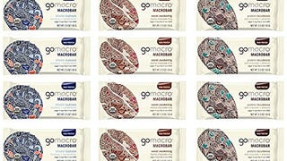 GoMacro Macrobar Organic Vegan Protein Bar, 12 Variety...