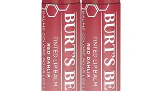Burt's Bees Lip Tint Balm, Red Dahlia, 2-Pack, Hydrating...