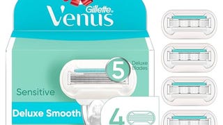 Venus Deluxe Smooth Sensitive Women's Razor Blade Refills,...