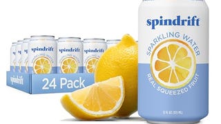 Spindrift Sparkling Water, Lemon Flavored, Made with Real...