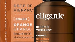 Cliganic Organic Sweet Orange Essential Oil, 1oz - 100%...