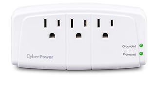 CyberPower CSB300W Essential Surge Protector, 900J/125V,...