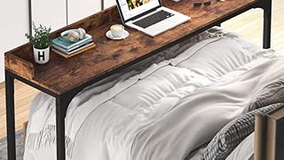 Tribesigns Overbed Table with Wheels, Queen Size Mobile...