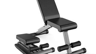 Finer Form 5-in-1 Weight Bench, Adjustable & Foldable for...