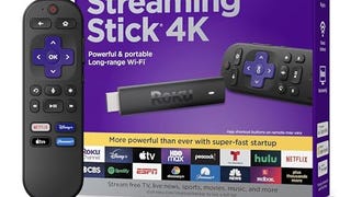 Roku Streaming Stick 4K | Portable Roku Streaming Device...