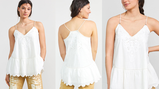 Let Me Be Lace Peplum Tank