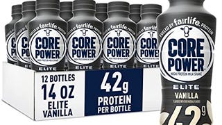 Core Power Elite High Protein Shake, Vanilla, 42g Bottle,...