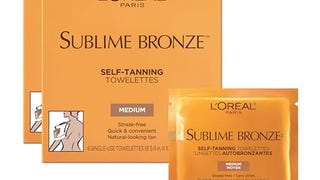 L'Oreal Paris Sublime Bronze Self Tanning Towelettes, Streak-...