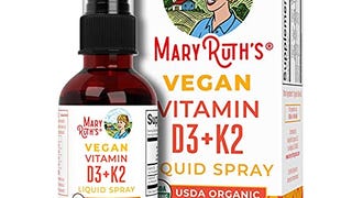 MaryRuth Organics Vitamin D3 K2 Liquid Spray | Supplement...
