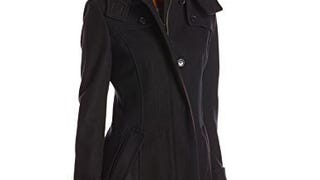 Tommy Hilfiger Women's Single Breasted Wool Coat with Hood,...