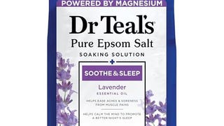 Dr Teal's Epsom Magnesium Salt Soak, Soothe & Sleep with...