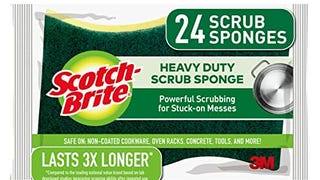 Scotch-Brite Heavy Duty Scrub Sponges, Sponges for Cleaning...