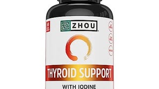 Zhou Thyroid Support Complex with Iodine Supplement, Increase...