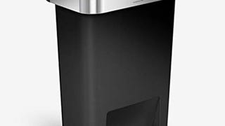 simplehuman 45 Liter / 12 Gallon Rectangular Kitchen Step...