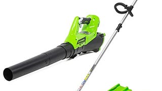 Greenworks 40V Cordless String Trimmer + Leaf Blower Combo...