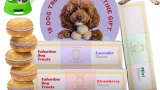 Bonne et Filou Dog Treats for Valentine Gourmet Dog Macarons...