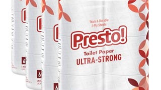 Amazon Brand - Presto! 2-Ply Ultra-Strong Toilet Paper,...