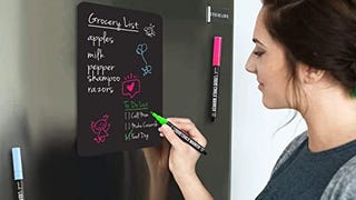 Cinch 12x8 Fridge Whiteboard Magnetic + 4 Markers -White...