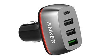 Anker Quick Charge 3.0 & USB C 54W 4-Port USB Car Charger,...