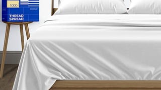 THREAD SPREAD 100% Egyptian Cotton Queen Sheet Set - Luxury...