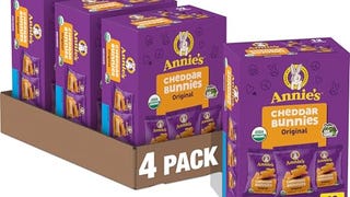 Annie's Organic Cheddar Bunnies Baked Snack Crackers, 12...