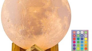 CPLA Moon Lamp for Adults Kids, Moon Night Light LED 3D...