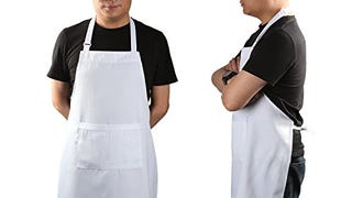 yotache Chef Apron Set, Chef Hat and Kitchen Apron Adult...