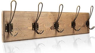 Ilyapa Barnwood Coat Rack Wall Mount - Wood Wall Mount...