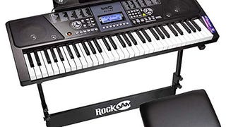 RockJam 61 Key Keyboard Piano With LCD Display Kit, Stand,...